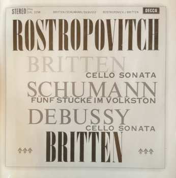 CD Mstislav Rostropovich: Arpeggione Sonata / Fünf Stücke Im Volkston / Cello Sonata