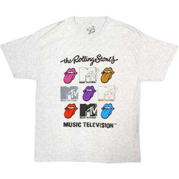 Merch MTV: Póló Rolling Stones Logo Mtv Grids