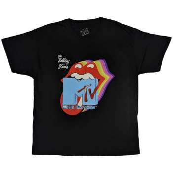 Merch MTV: Póló Rolling Stones Rainbow Shadow Tongue