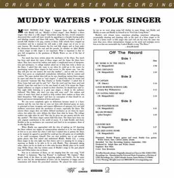 2LP/Dobozkészlet Muddy Waters: Folk Singer LTD | NUM