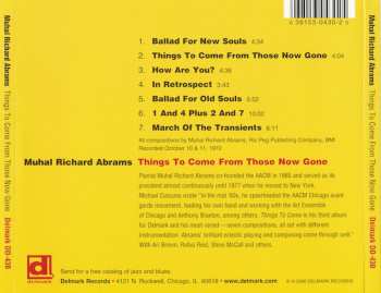 CD Muhal Richard Abrams: Things To Come From Those Now Gone