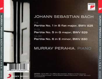 CD Johann Sebastian Bach: Partitas 1, 5 & 6