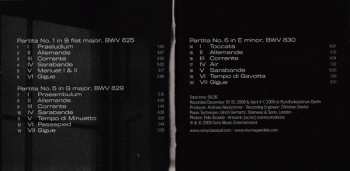CD Johann Sebastian Bach: Partitas 1, 5 & 6