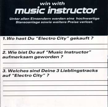 CD Music Instructor: Electro City