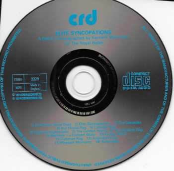 CD Musicians From The Orchestra Of The Royal Ballet: Elite Syncopations