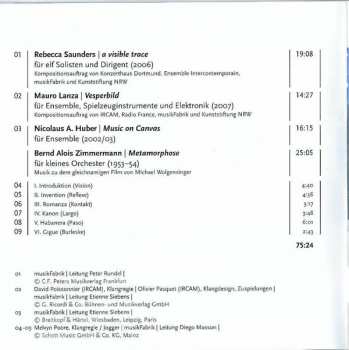 CD Bernd Alois Zimmermann: Sichtbare Spuren | Visible Traces