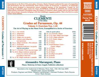 CD Muzio Clementi: Gradus Ad Parnassum • 1 • Exercises Nos. 1 - 24