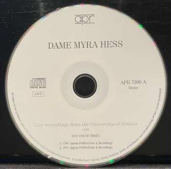 3CD Myra Hess: Live Recordings From The University Of Illinois 1949