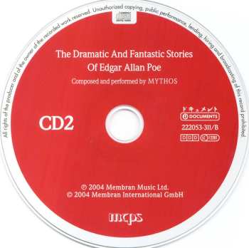 2CD Mythos: The Dramatic And Fantastic Stories Of Edgar Allan Poe