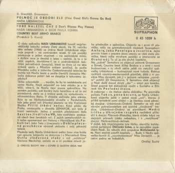 SP Naďa Urbánková: Půlnoc Je Období Zlé / Tobě Náležel Čas