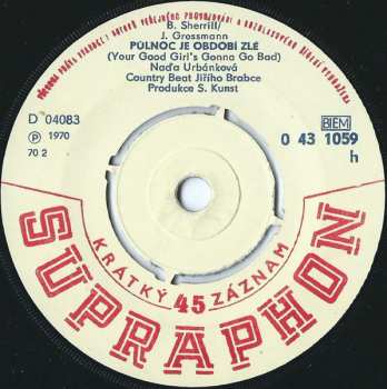 SP Naďa Urbánková: Půlnoc Je Období Zlé / Tobě Náležel Čas