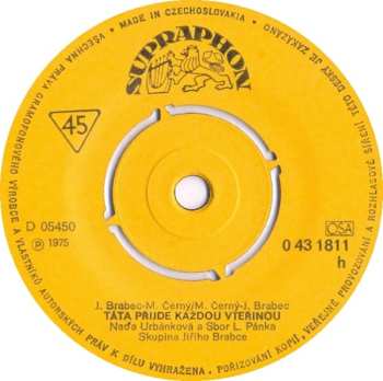 SP Naďa Urbánková: Slečna Sen / Táta Přijde Každou Vteřinou