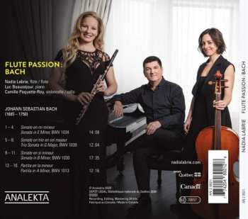 CD Nadia Labrie: Flûte Passion : Bach