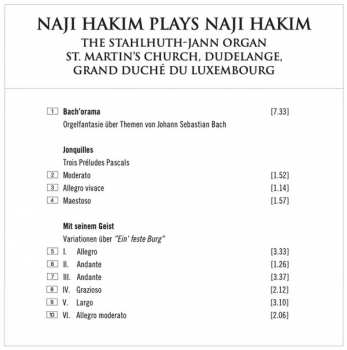 CD Naji Hakim: Hakim Plays Hakim, The Stahlhuth-Jann Organ