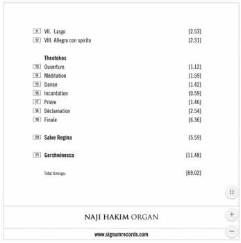 CD Naji Hakim: Hakim Plays Hakim, The Stahlhuth-Jann Organ