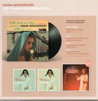 3CD/SP/Dobozkészlet Nana Mouskouri: Die Stimme Der Sehnsucht - 60 Jahre Weiße Rosen Aus Athen LTD