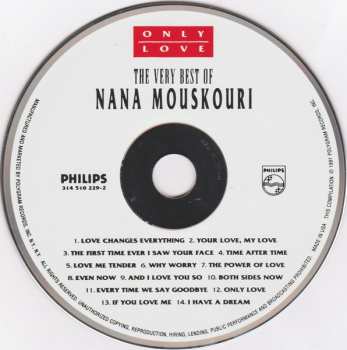 CD Nana Mouskouri: Only Love - The Very Best Of Nana Mouskouri