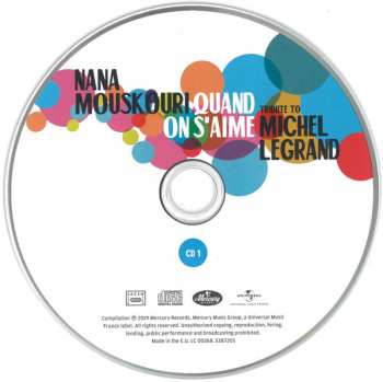 2CD Nana Mouskouri: Quand On S'aime - Tribute To Michel Legrand