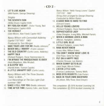 2CD Nancy Wilson: The Early Years 1956-62