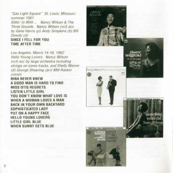 2CD Nancy Wilson: The Early Years 1956-62