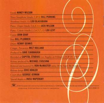 CD Nancy Wilson: Today, Tomorrow, Forever