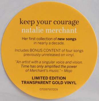 2LP Natalie Merchant: Keep Your Courage CLR | LTD