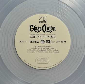 2LP Nathan Johnson: Glass Onion (A Benoit Blanc Murder Mystery Soundtrack) CLR