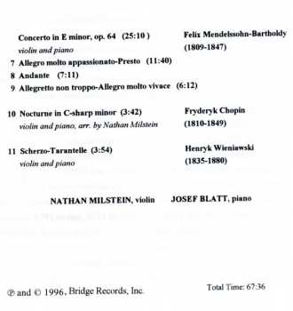CD Nathan Milstein: The 1946 Library Of Congress Recital