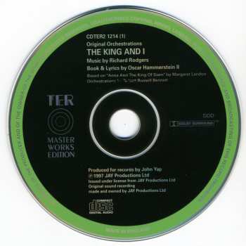 2CD The National Symphony Orchestra: The King And I - First Complete Recording