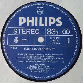 LP Nazareth: Malice In Wonderland