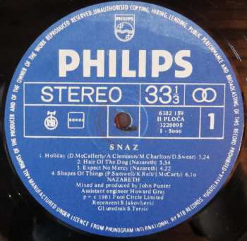 2LP Nazareth: 'Snaz