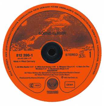 LP Nazareth: Sound Elixir CLR