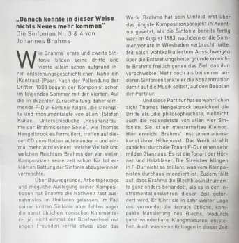 CD Johannes Brahms: Symphonies Nos. 3 & 4 (Elbphilharmonie Hamburg - The First Recording)
