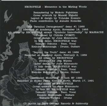 CD Necrophile: Mementos In The Misting Woods