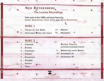 2CD Ned Rothenberg: Solo Works - The Lumina Recordings 1980-1985