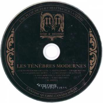 CD Neige Et Noirceur: Les Ténèbres Modernes