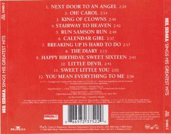 CD Neil Sedaka: Sings His Greatest Hits