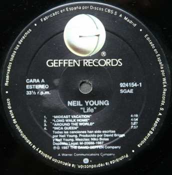 LP Neil Young & Crazy Horse: Life