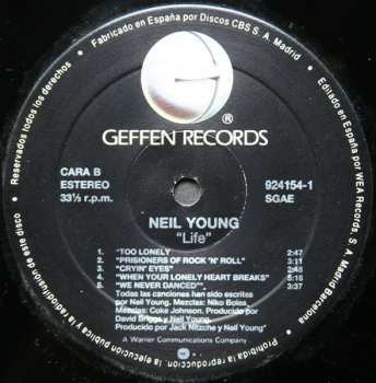 LP Neil Young & Crazy Horse: Life