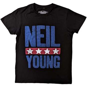 Merch Neil Young: Póló Stars Logo Neil Young