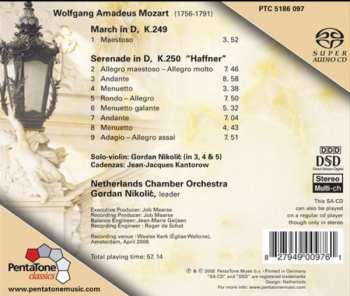 SACD Wolfgang Amadeus Mozart: Serenade In D, K.250 "Haffner"; March In D, K.249