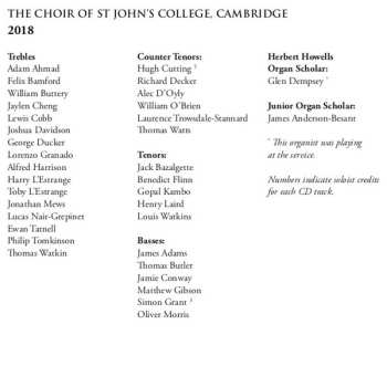 CD St. John's College Choir: Advent Live Volume 2