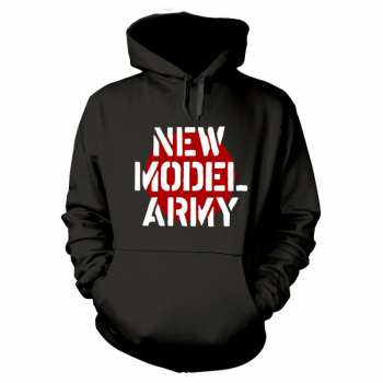 Merch New Model Army: Kapucnis felső Logo New Model Army (black)