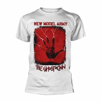 Merch New Model Army: Póló The Ghost Of Cain (white)