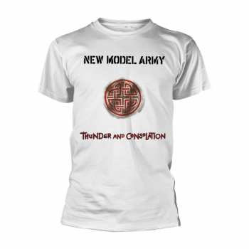 Merch New Model Army: Póló Thunder And Consolation (white)