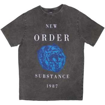 Merch New Order: Stone Wash Póló Substance 1987