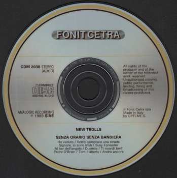 CD New Trolls: Senza Orario Senza Bandiera