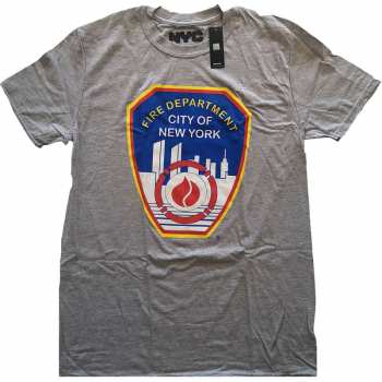 Merch New York City: Póló Fire Dept. Badge 
