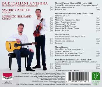 CD Niccolò Paganini: Due Italiani A Vienna (19th Century Violin And Guitar Music)