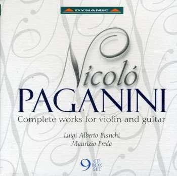 9CD/Dobozkészlet Niccolò Paganini: Complete Works For Violin And Guitar